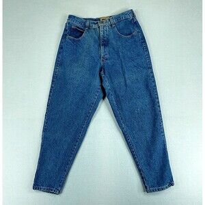 Forelli Womens Jeans Blue Size 14P High Rise Tapered Leg Denim 30x28